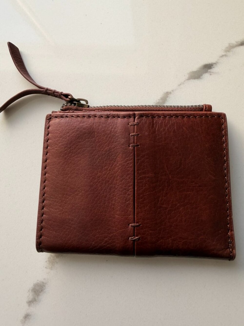 American Leather Co. Cleveland RFID Leather Bifold Wallet Cordovan